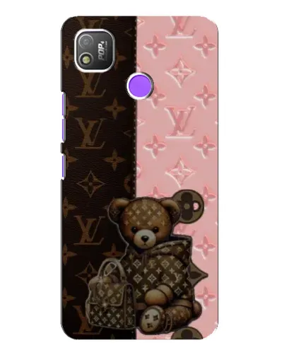 Чехол для TECNO POP 4 с картинкой «Мишка в стиле LV» Чехол для TECNO POP 4 с картинкой «Мишка в стиле LV»