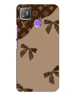 Чехол для TECNO POP 4 с картинкой «LV — кофейный атлас»