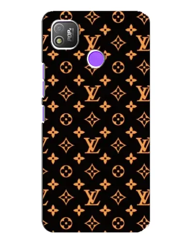 Чехол для TECNO POP 4 с картинкой «Золотая монограмма LV» Чехол для TECNO POP 4 с картинкой «Золотая монограмма LV»