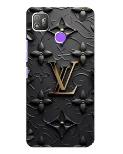 Чехол для TECNO POP 4 с картинкой «Кожаная текстура LV»