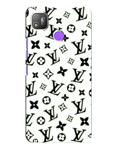 Чехол для TECNO POP 4 с картинкой «Монохромный хаос LV» Чехол для TECNO POP 4 с картинкой «Монохромный хаос LV»