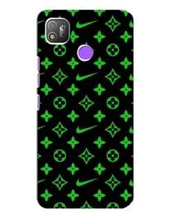 Чехол для TECNO POP 4 с картинкой «Неоновый принт LV»