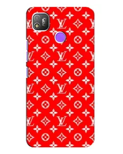 Чехол для TECNO POP 4 с картинкой «Яркий паттерн LV»