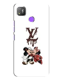 Чехол для TECNO POP 4 с картинкой «LV и Микки Маус»