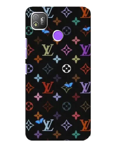 Чехол для TECNO POP 4 с картинкой «Цветная монограмма LV» Чехол для TECNO POP 4 с картинкой «Цветная монограмма LV»