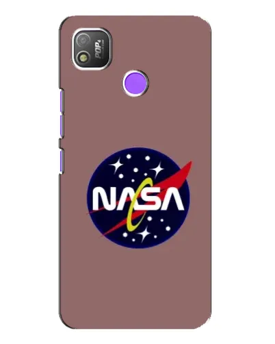 Чехол для TECNO POP 4 с картинкой «NASA — ретро космос» Чехол для TECNO POP 4 с картинкой «NASA — ретро космос»