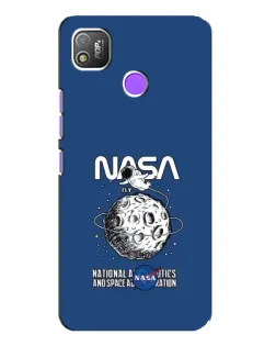 Чехол для TECNO POP 4 с картинкой «NASA — лунная миссия»