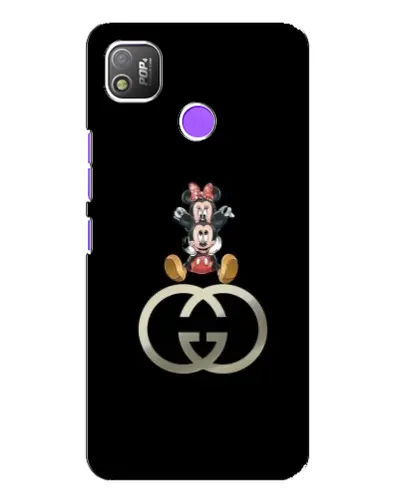 Чехол для TECNO POP 4 с картинкой «Минни Маус на лого» Чехол для TECNO POP 4 с картинкой «Минни Маус на лого»