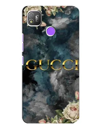 Чехол для TECNO POP 4 с картинкой «Абстрактные цветы Gucci» Чехол для TECNO POP 4 с картинкой «Абстрактные цветы Gucci»