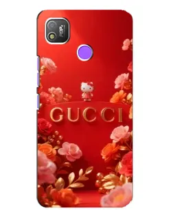 Чехол для TECNO POP 4 с картинкой «Gucci — золотой сад»