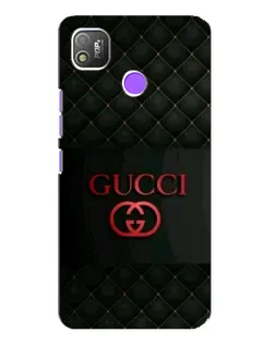 Чехол для TECNO POP 4 с картинкой «Gucci — стеганый черный»