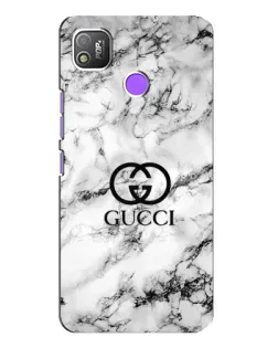 Чехол для TECNO POP 4 с картинкой «Gucci — мраморный шик»