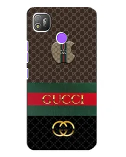 Чехол для TECNO POP 4 с картинкой «Gucci — брендированный десерт»