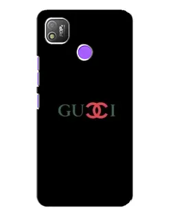 Чехол для TECNO POP 4 с картинкой «Gucci — красный градиент»