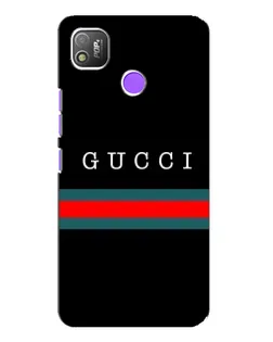 Чехол для TECNO POP 4 с картинкой «Gucci — красный пояс»