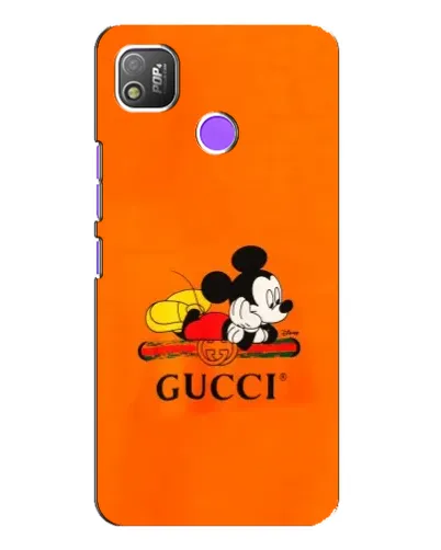 Чохол для TECNO POP 4 з картинкою «Міккі Маус Gucci — помаранч» Чохол для TECNO POP 4 з картинкою «Міккі Маус Gucci — помаранч»