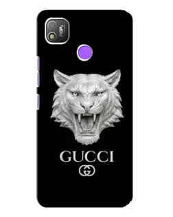 Чохол для TECNO POP 4 з картинкою «Gucci — срібний лев» Чохол для TECNO POP 4 з картинкою «Gucci — срібний лев»