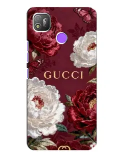 Чохол для TECNO POP 4 з картинкою «Gucci — бордові троянди» Чохол для TECNO POP 4 з картинкою «Gucci — бордові троянди»