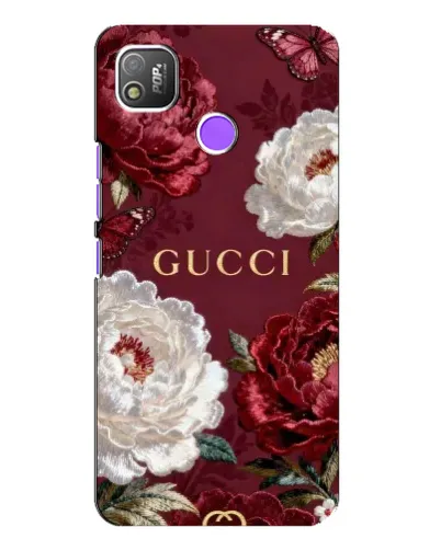 Чохол для TECNO POP 4 з картинкою «Gucci — бордові троянди» Чохол для TECNO POP 4 з картинкою «Gucci — бордові троянди»