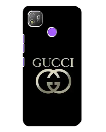 Чохол для TECNO POP 4 з картинкою «Gucci — золото на чорному» Чохол для TECNO POP 4 з картинкою «Gucci — золото на чорному»