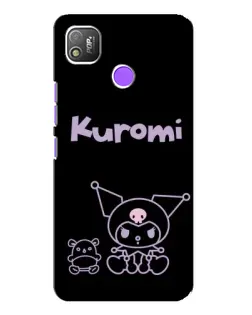 Чехол для TECNO POP 4 с картинкой «Kuromi — черный минимализм» Чехол для TECNO POP 4 с картинкой «Kuromi — черный минимализм»