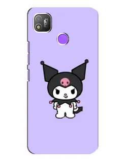 Чехол для TECNO POP 4 с картинкой «Kuromi — нежный фиолетовый»