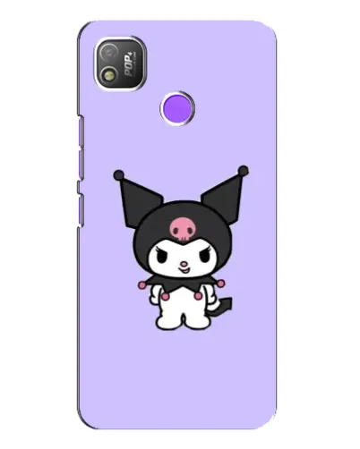 Чехол для TECNO POP 4 с картинкой «Kuromi — нежный фиолетовый»