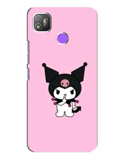 Чехол для TECNO POP 4 с картинкой «Kuromi — розовая нежность»