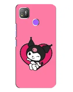 Чехол для TECNO POP 4 с картинкой «Kuromi — любовь в сердце»