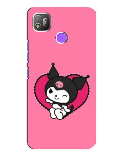 Чехол для TECNO POP 4 с картинкой «Kuromi — любовь в сердце»