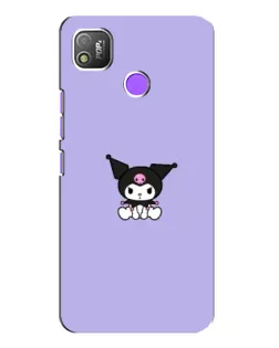 Чехол для TECNO POP 4 с картинкой «Kuromi — фиолетовый минимализм»