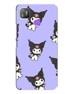 Чехол для TECNO POP 4 с картинкой «Паттерн с Kuromi»