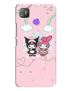 Чехол для TECNO POP 4 с картинкой «My Melody и Kuromi»
