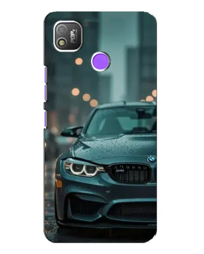 Чехол для TECNO POP 4 с картинкой «BMW в огнях города»