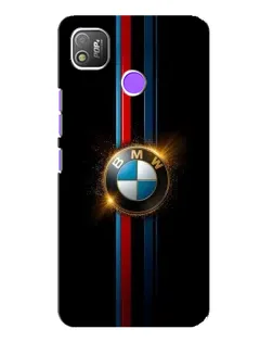 Чехол для TECNO POP 4 с картинкой «BMW M-Power неон»