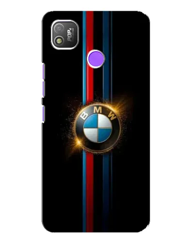 Чехол для TECNO POP 4 с картинкой «BMW M-Power неон»