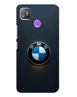 Чехол для TECNO POP 4 с картинкой «Логотип BMW — минимализм»
