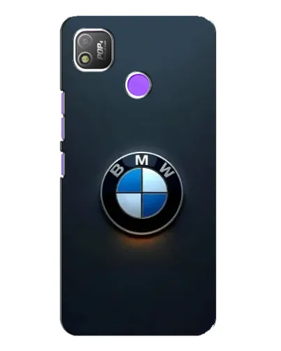 Чехол для TECNO POP 4 с картинкой «Логотип BMW — минимализм»