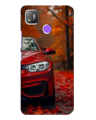 Чехол для TECNO POP 4 с картинкой «Осенняя BMW M4»
