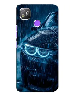 Чехол для TECNO POP 4 с картинкой «BMW под дождем»