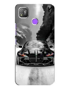Чехол для TECNO POP 4 с картинкой «BMW — акварельный дрифт»