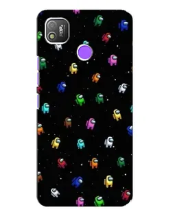 Чехол для TECNO POP 4 с картинкой «Экипаж Among Us» Чехол для TECNO POP 4 с картинкой «Экипаж Among Us»