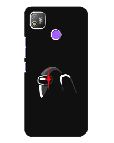 Чехол для TECNO POP 4 с картинкой «Among Us шлем»