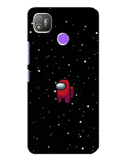 Чехол для TECNO POP 4 с картинкой «Красный Among Us»