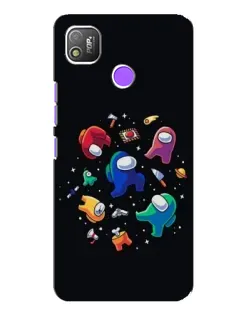 Чехол для TECNO POP 4 с картинкой «Among Us космос»
