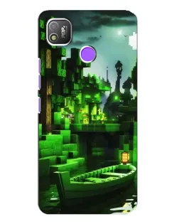 Чехол для TECNO POP 4 с картинкой «Minecraft лесной пейзаж» Чехол для TECNO POP 4 с картинкой «Minecraft лесной пейзаж»