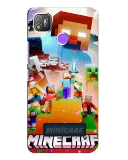 Чехол для TECNO POP 4 с картинкой «Minecraft герои игры» Чехол для TECNO POP 4 с картинкой «Minecraft герои игры»
