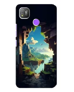 Чехол для TECNO POP 4 с картинкой «Вид из пещеры»