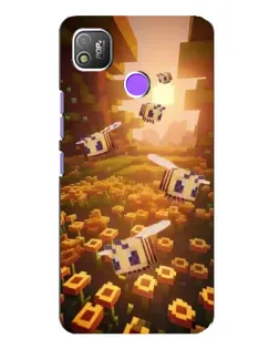 Чехол для TECNO POP 4 с картинкой «Поле подсолнухов»