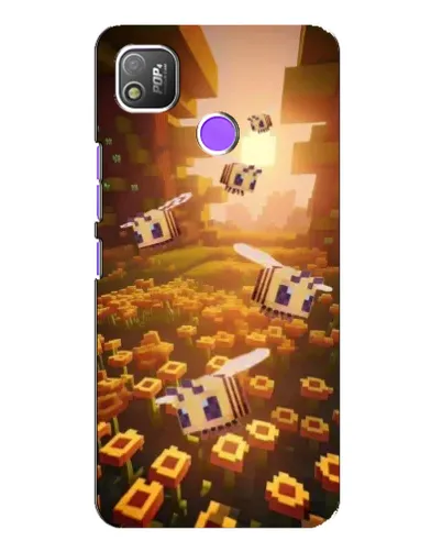 Чехол для TECNO POP 4 с картинкой «Поле подсолнухов»